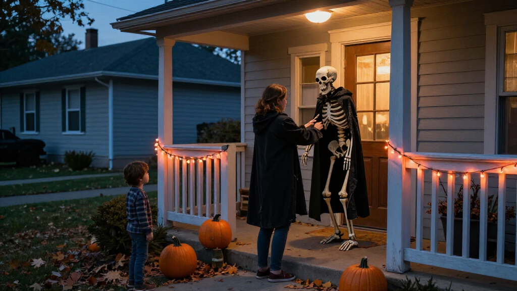 animatronic Halloween decorations