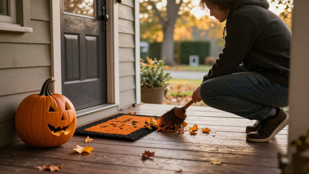 Halloween doormats