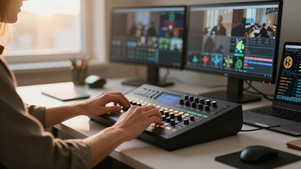 video production switcher under