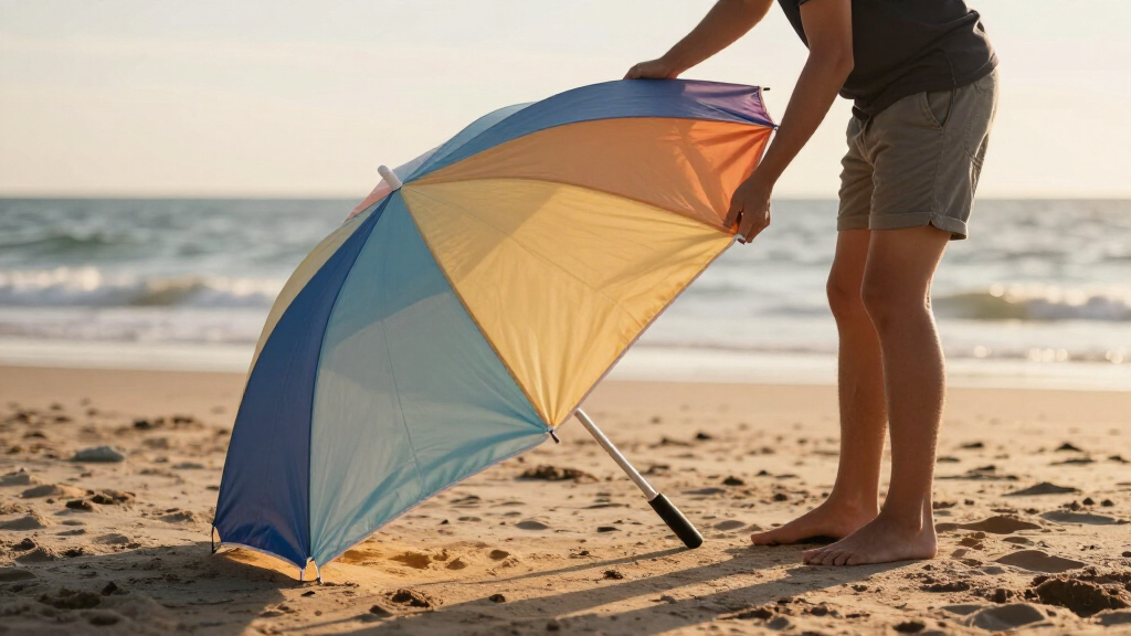 beach umbrella for wind