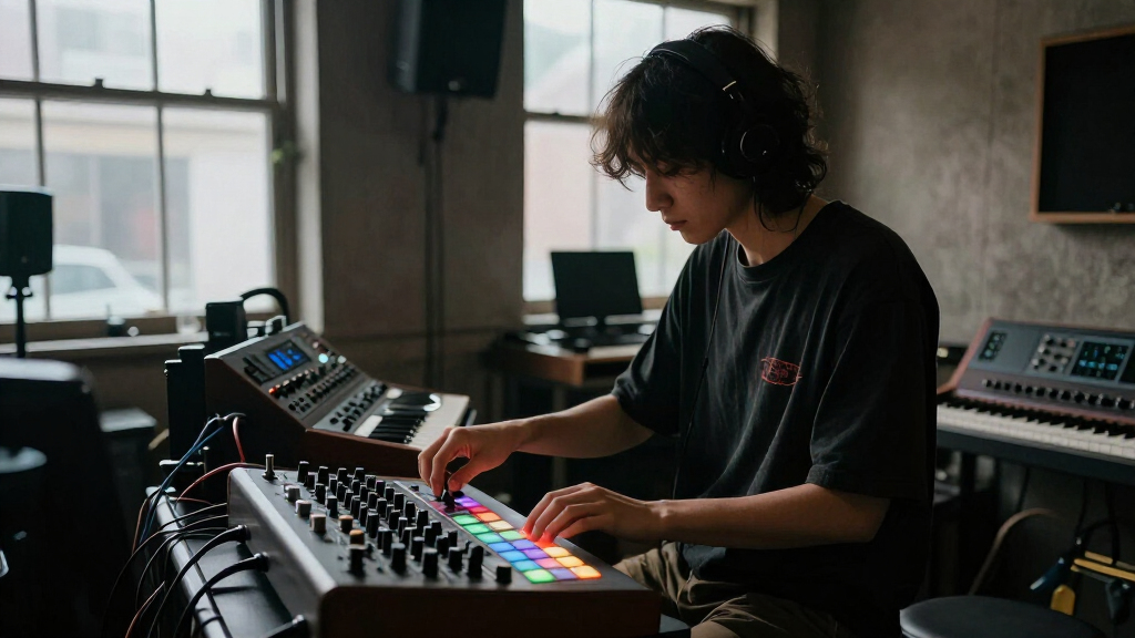 analog drum machine for techno