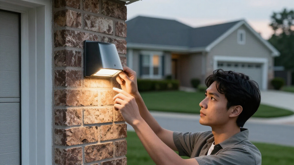 exterior garage security lights