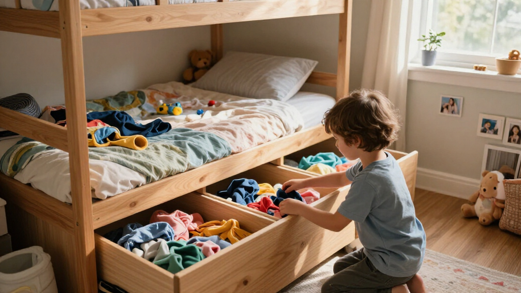 best bunk bed with storage for siblings