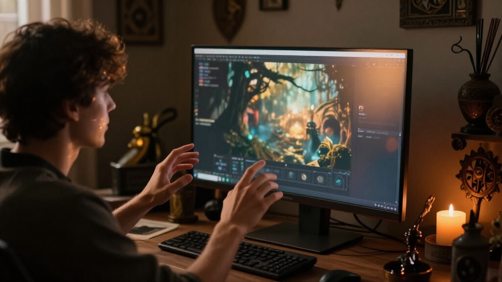 curved monitors for immersive viewing
