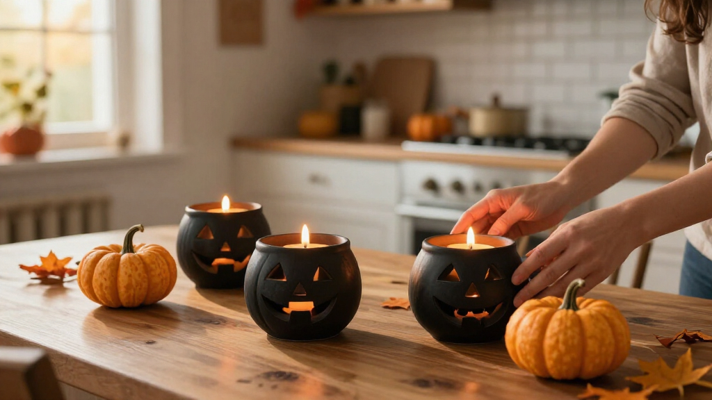 Halloween candle holders
