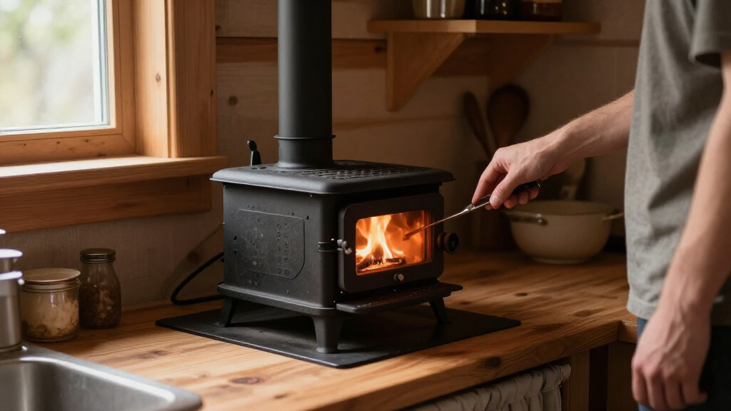 low clearance small wood stoves
