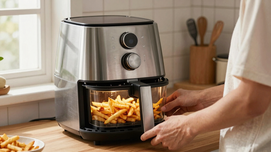 rated air fryer with viewing window
