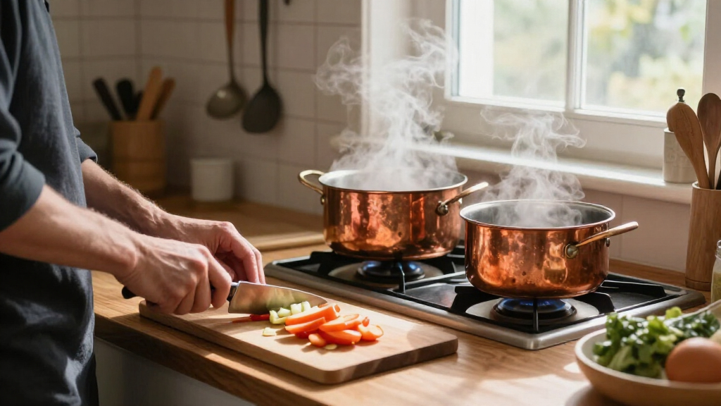 copper cookware set for serious home chefs