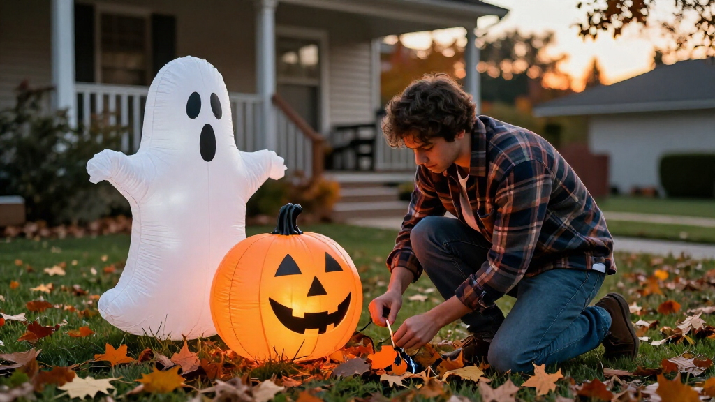 Halloween inflatable yard decorations