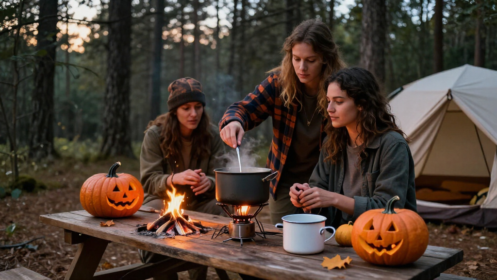 Halloween camping cookware