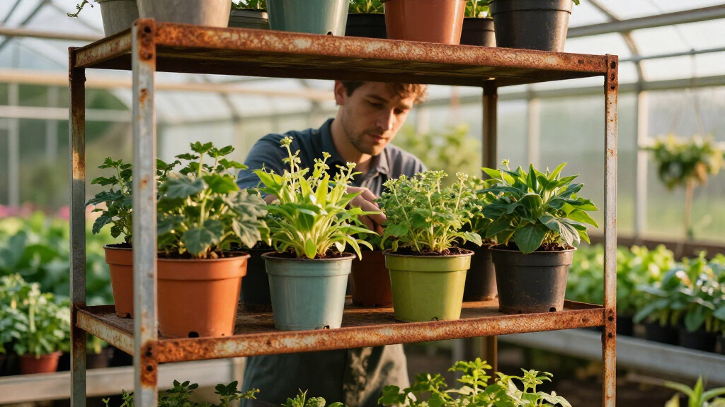 best rust-resistant greenhouse shelving
