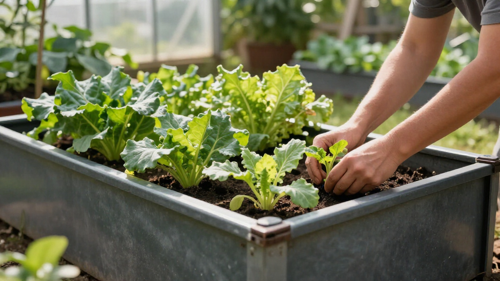 metal raised garden bed for hot climates