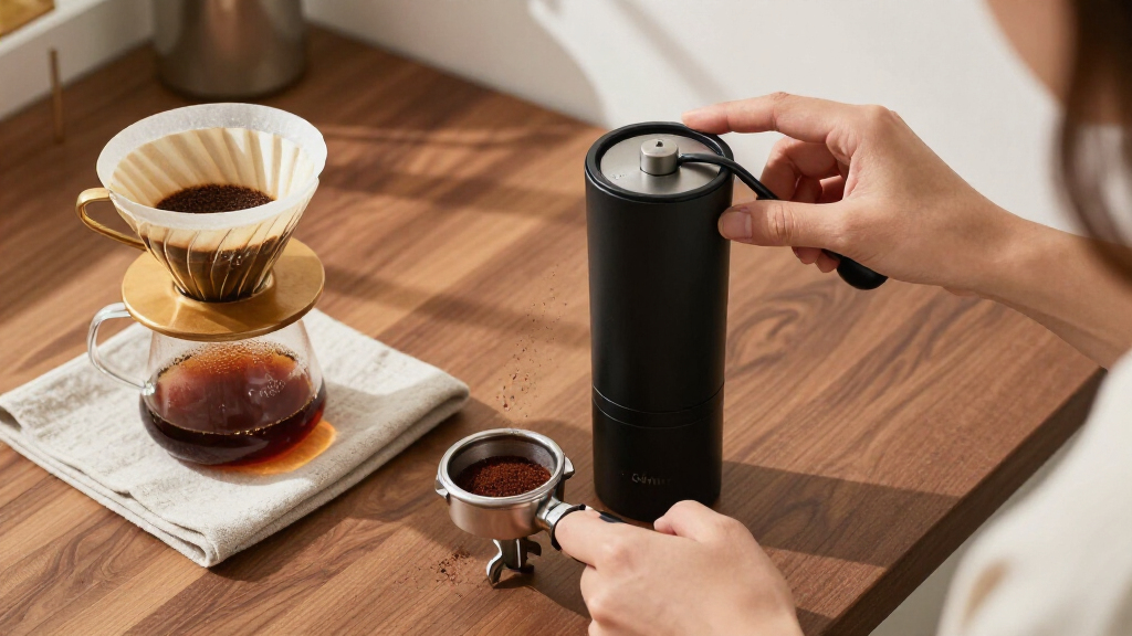 64mm flat burr espresso grinder for espresso and pour over