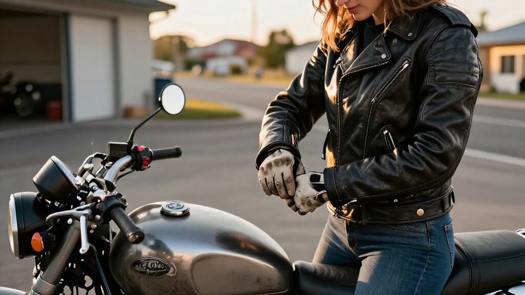motorcycle leather riding jackets