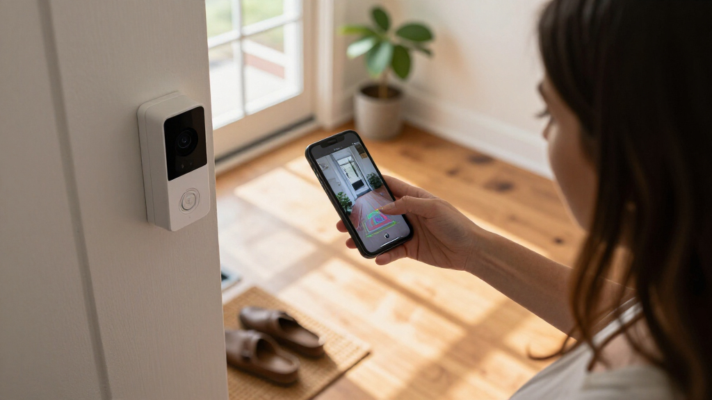 video doorbell with motion zones