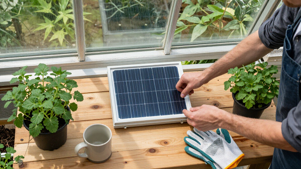 solar-powered greenhouse vents