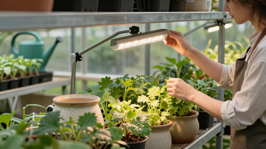 best led grow light for greenhouse shelves