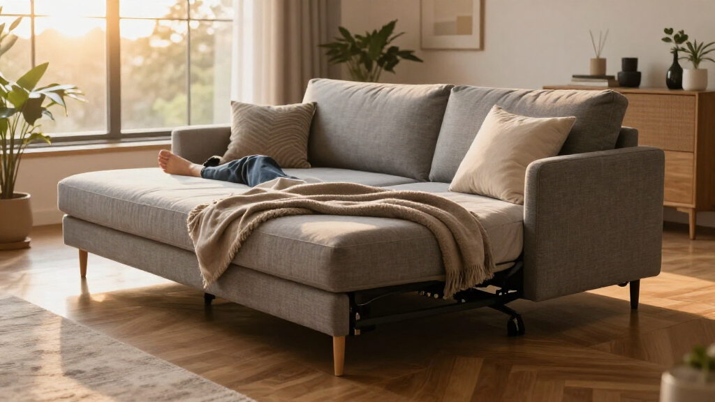 saving space and comfortable sofa bed