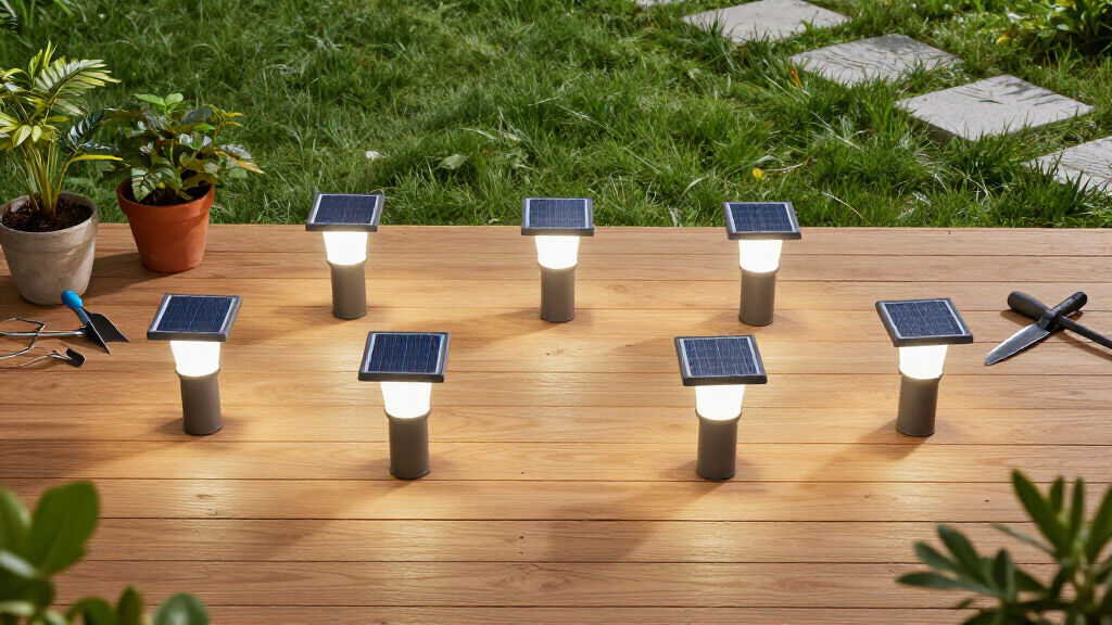solar-powered garden lights