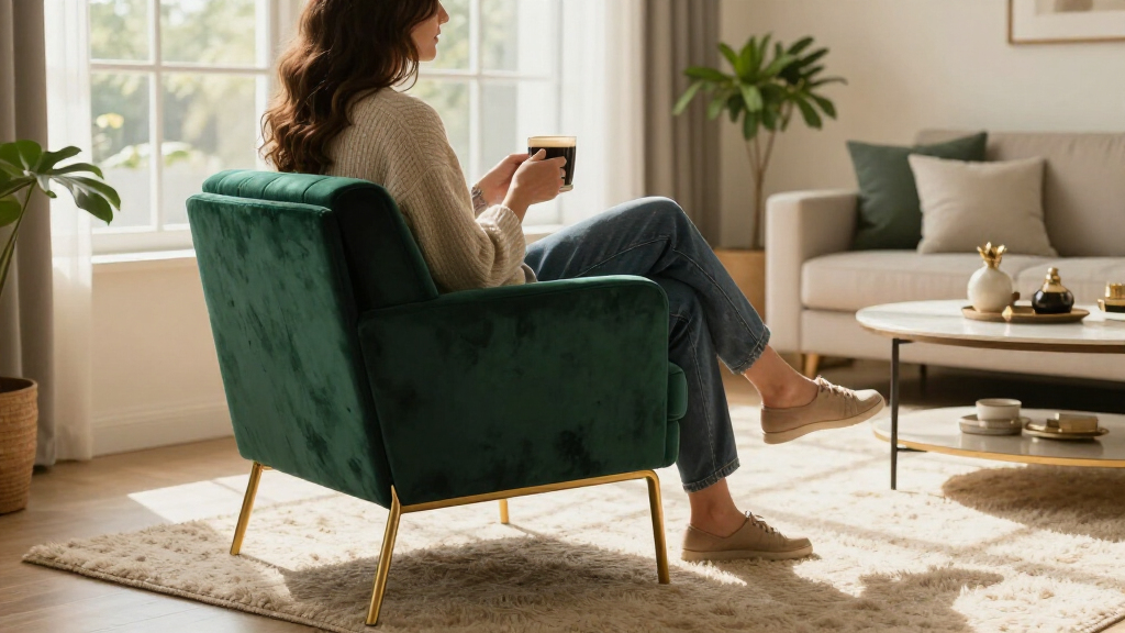 modern velvet accent chairs
