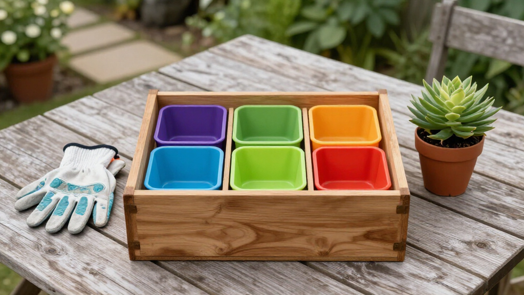 garden storage and organization bins