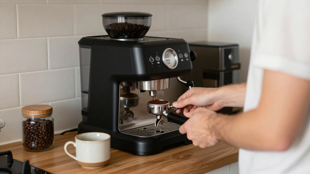 best espresso machine with built in grinder for small coffee corners