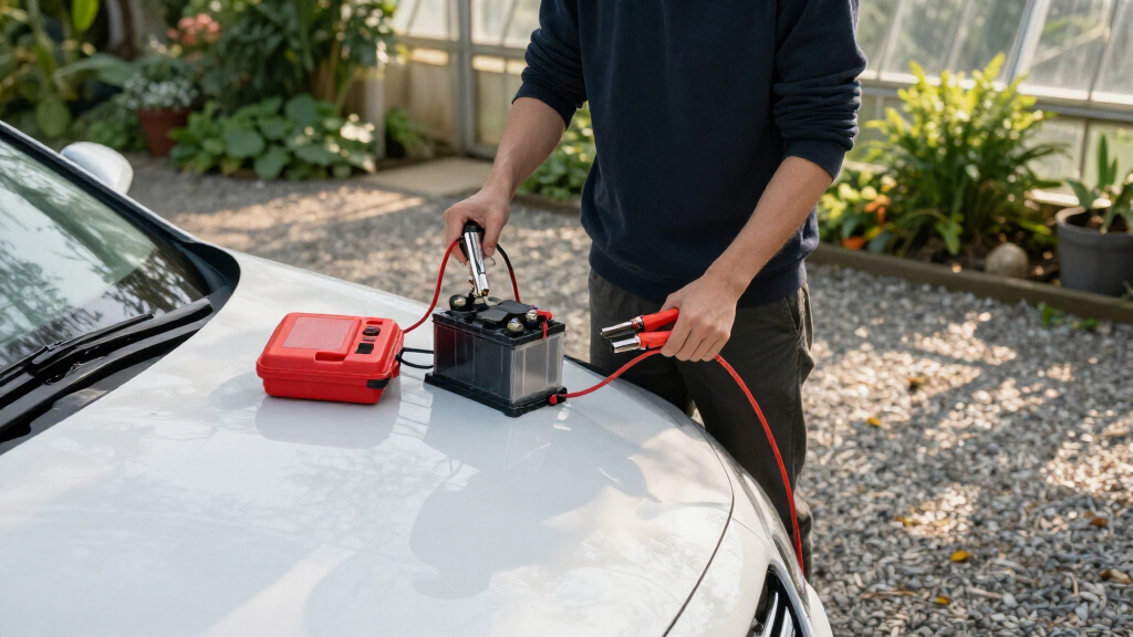 roadside emergency kit with jumper cables