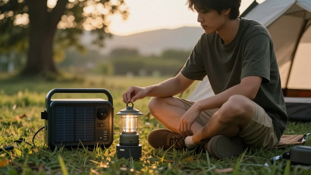 solar-powered generator for camping