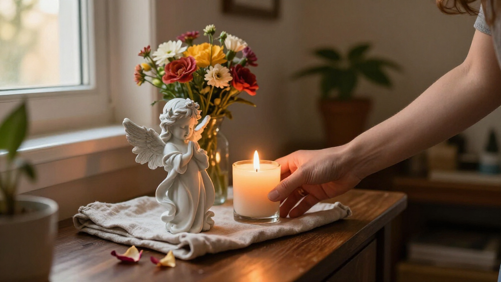 angel figurines for home altars