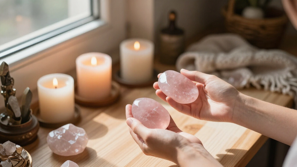rose quartz twin flame stones