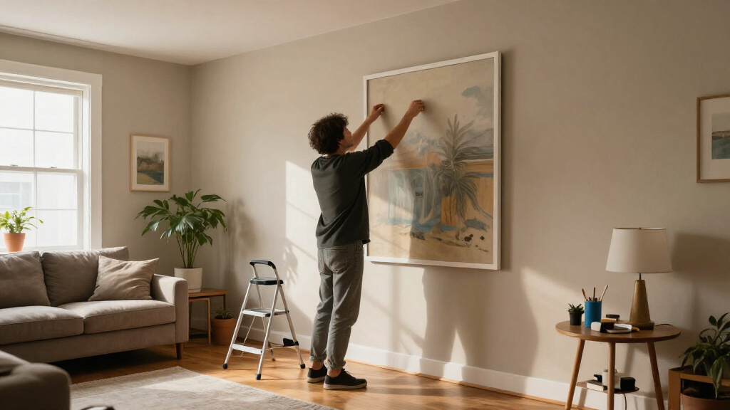 best picture lighting for oversized canvas
