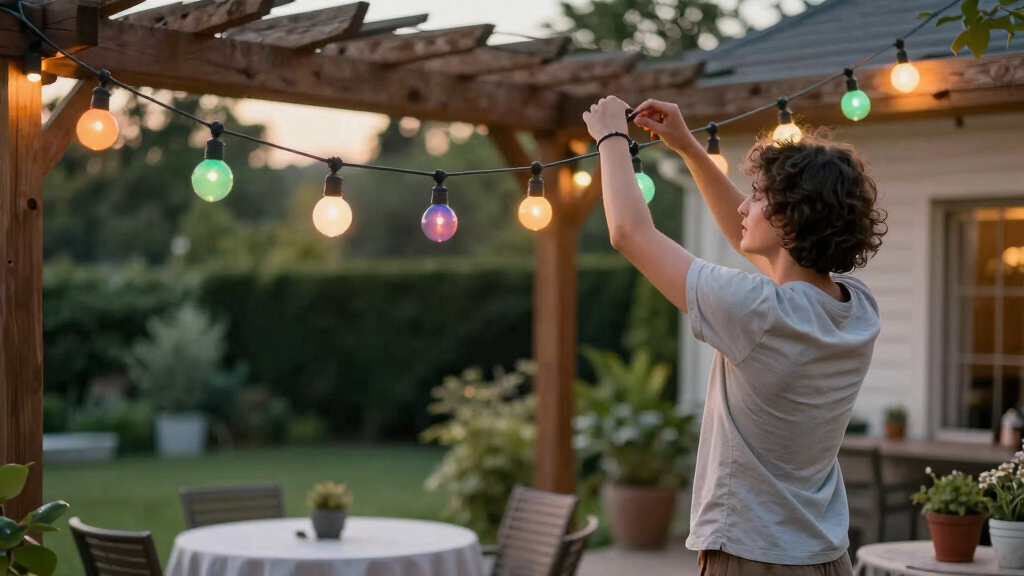 patriotic outdoor string lights