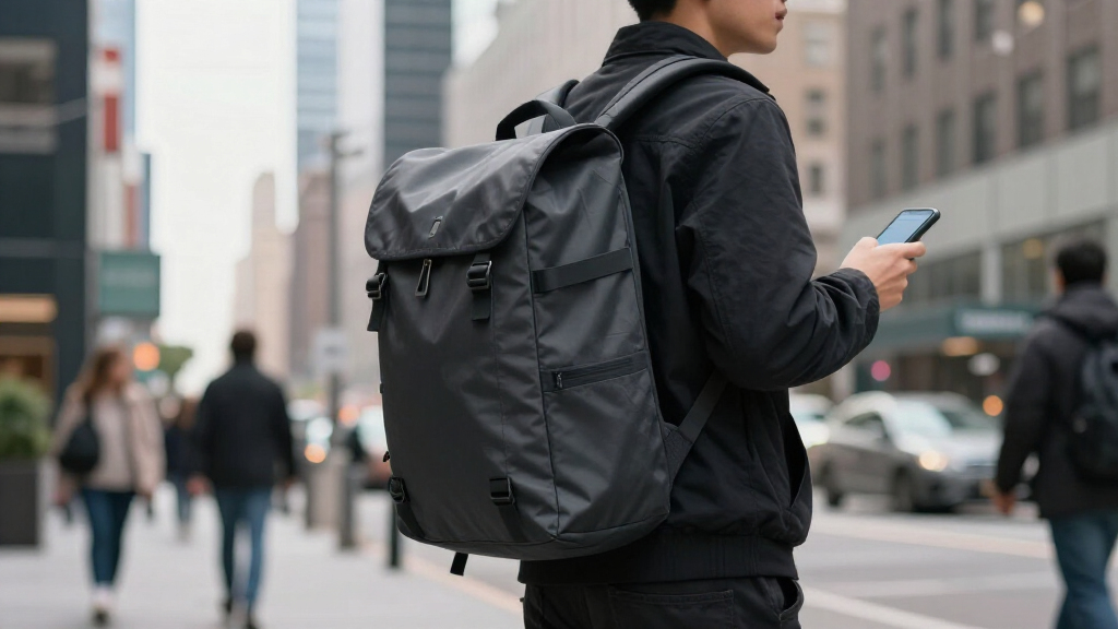 slash resistant travel backpack for cities