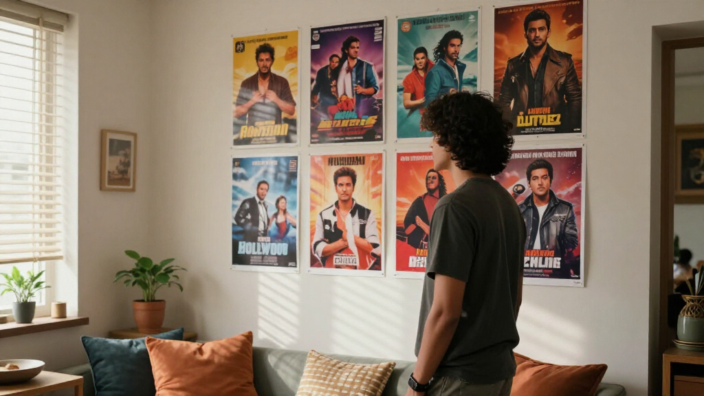 Bollywood poster wall art