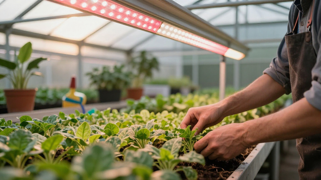 best led grow light bar for greenhouse benches