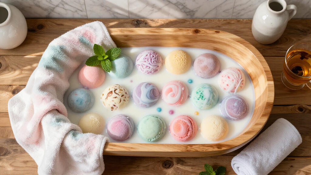 ice cream bath bombs