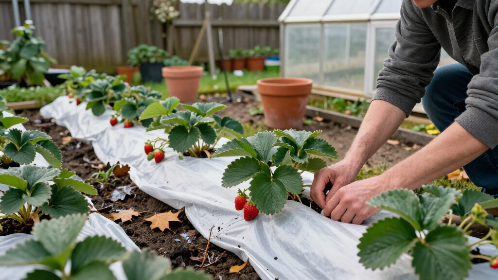 best strawberry plant winter protection