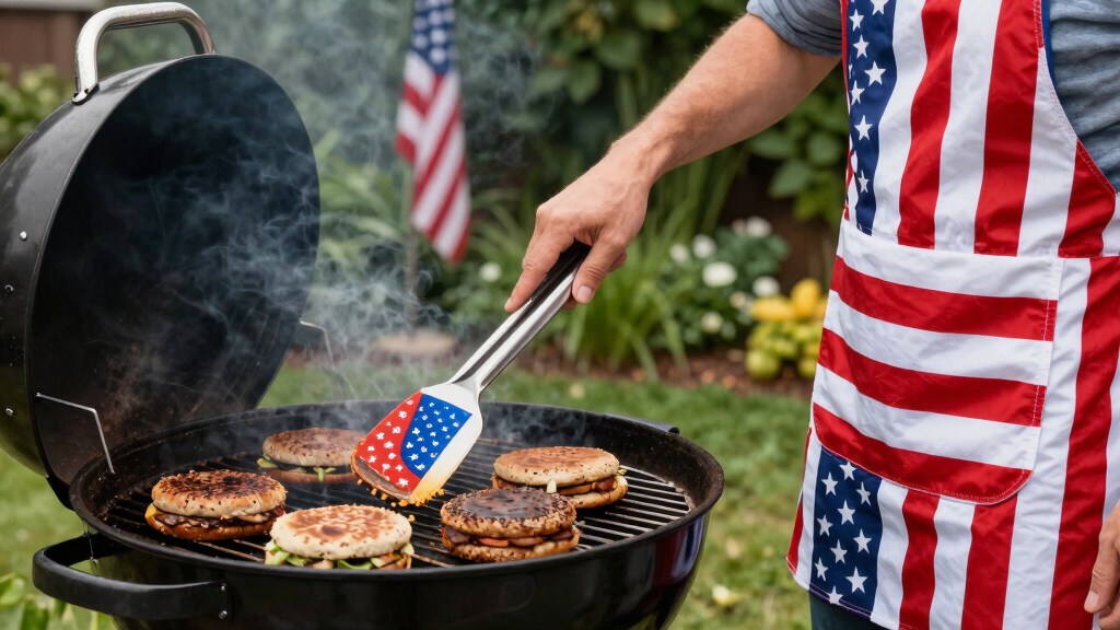 patriotic grilling tools
