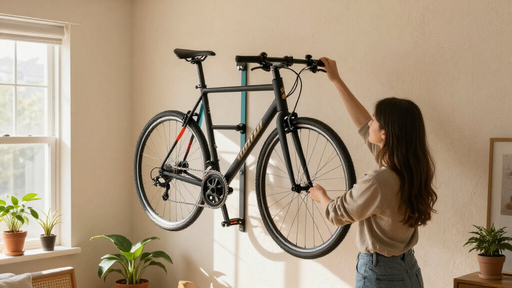 wall mounted bike racks for small apartments