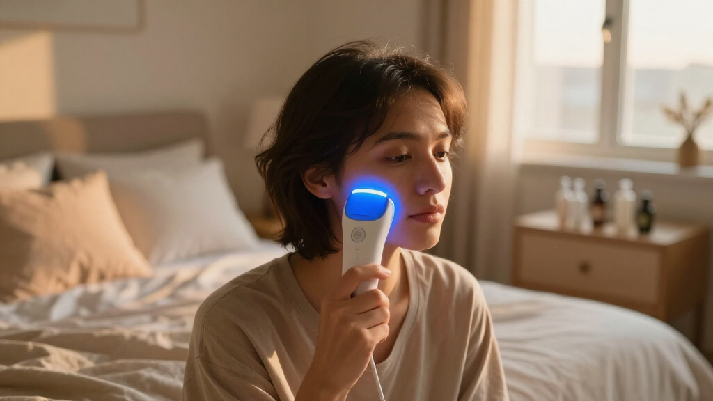 best blue light acne device