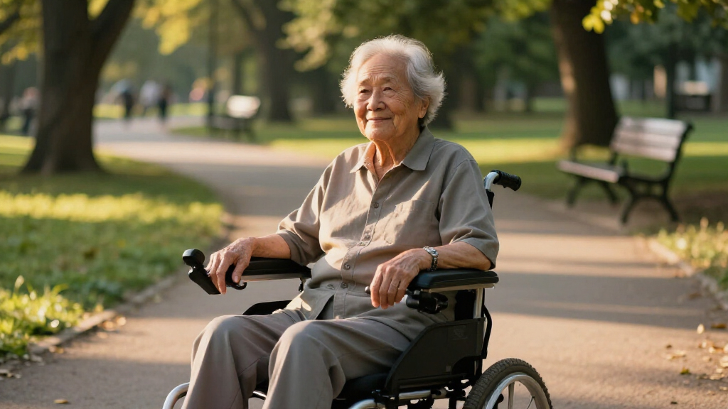 motorized wheelchair for elderly