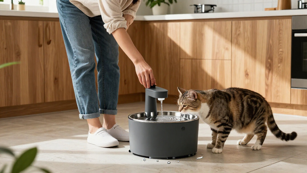 automatic pet water fountains