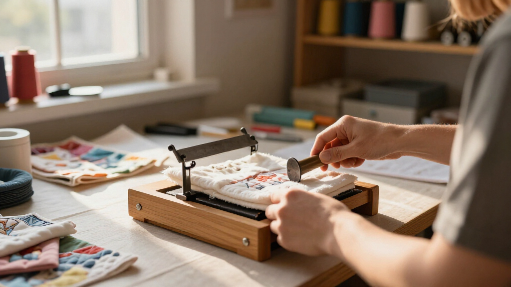 sewing pressing station for quilting room