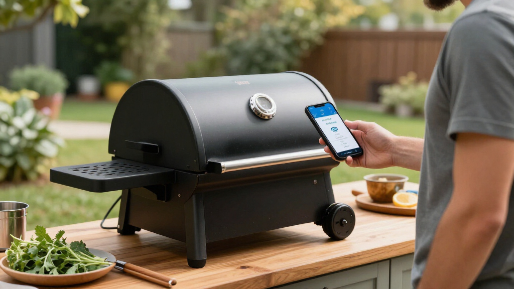 pellet grill with wifi control