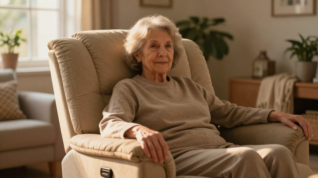 small recliner for elderly woman