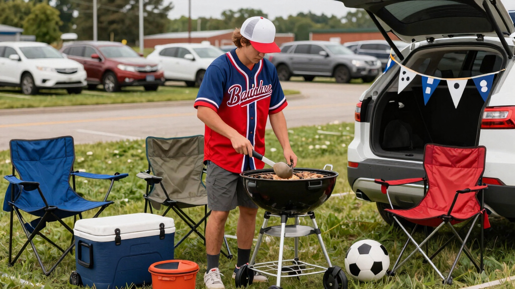 soccer fan tailgating gear