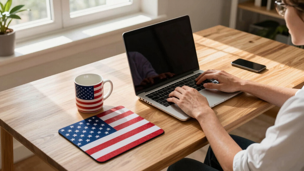 patriotic desk accessories