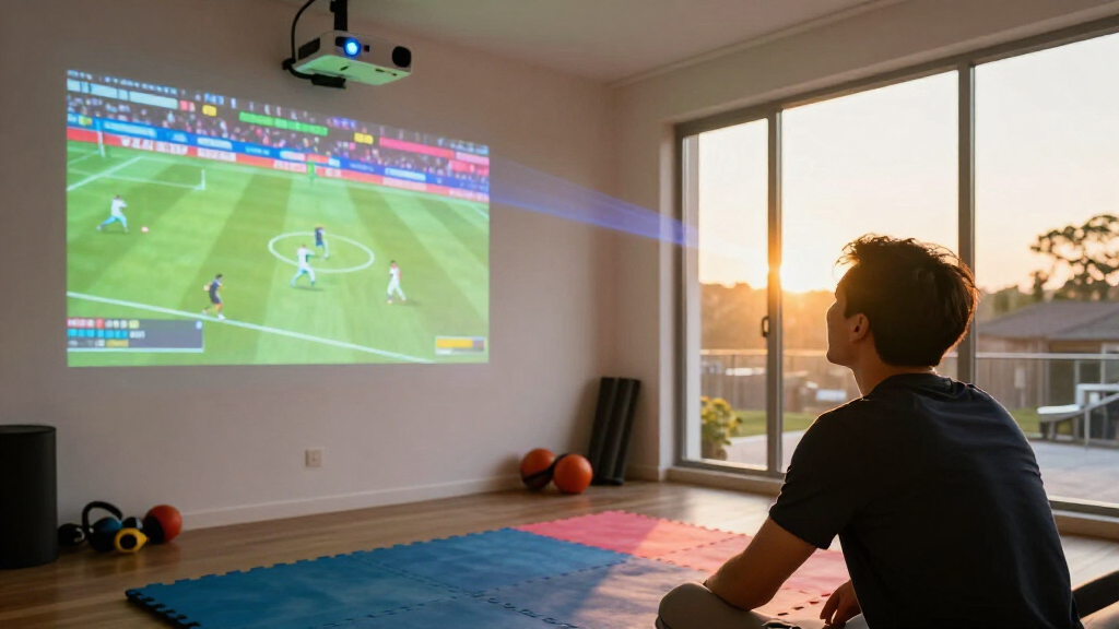 best laser projector for bright sports rooms