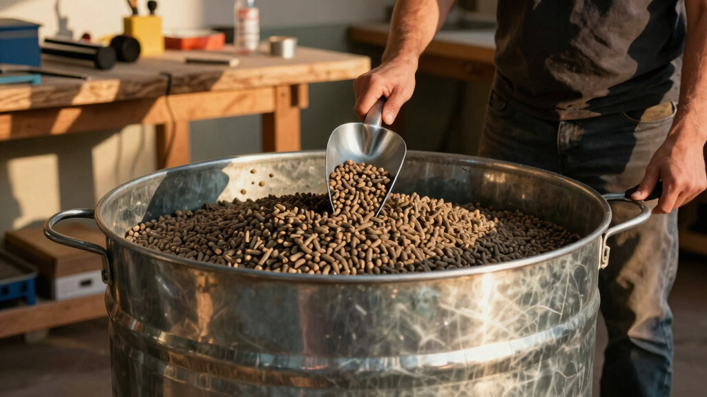 best pellet storage bin