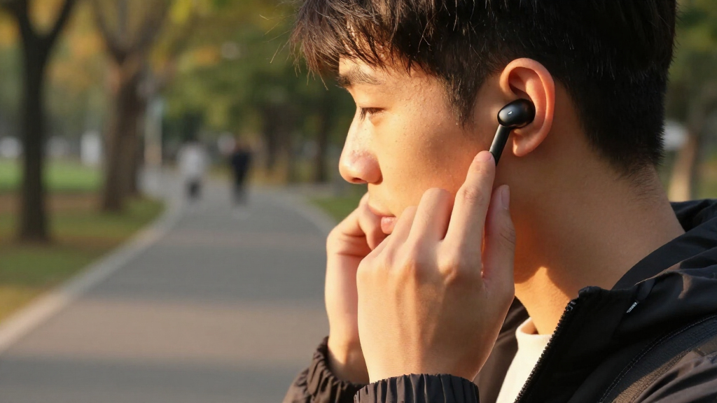 wireless Bluetooth earbuds